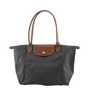 Longchamp Le Pliage small tote bag Gun Metal Grey